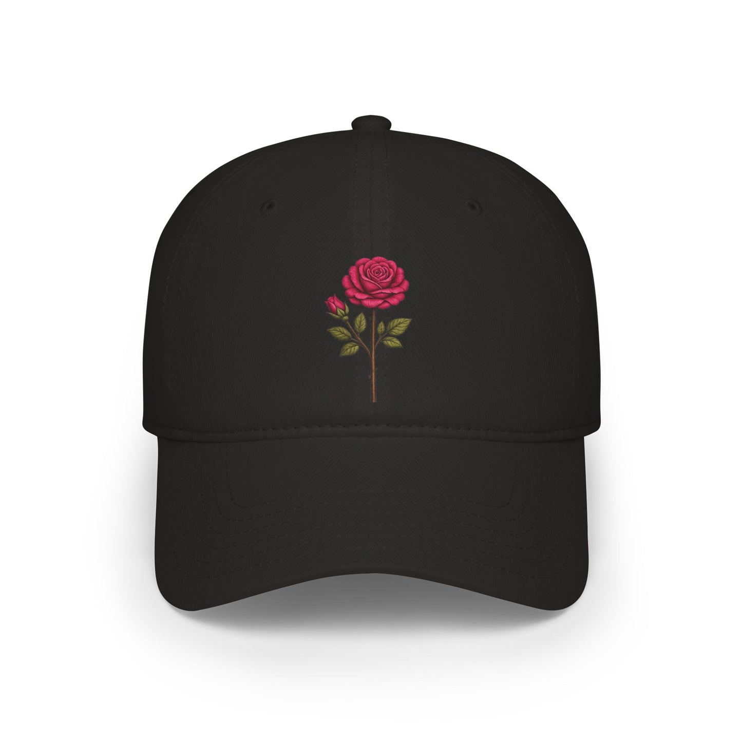 Signature Rose Embroidered Hat