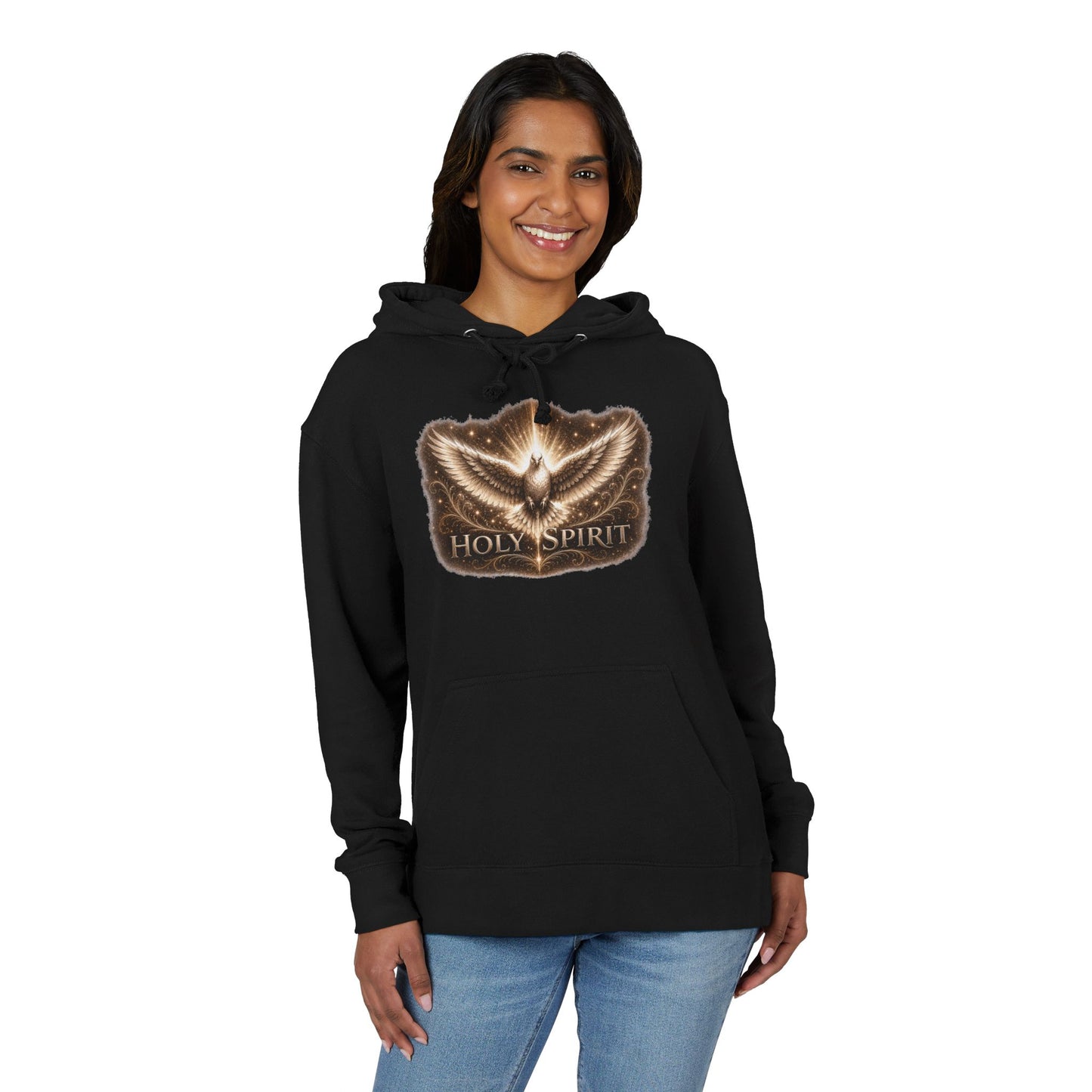 Holy Spirit Unisex Hoodie | Christian Hoodie | Gold dove sweatshirt