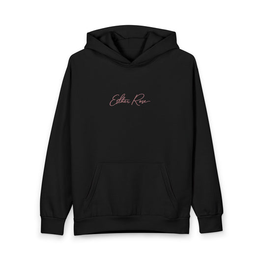 Love Esther Rose “Clothed With Strength & Dignity” Floral Cross Hoodie – Proverbs 31:25