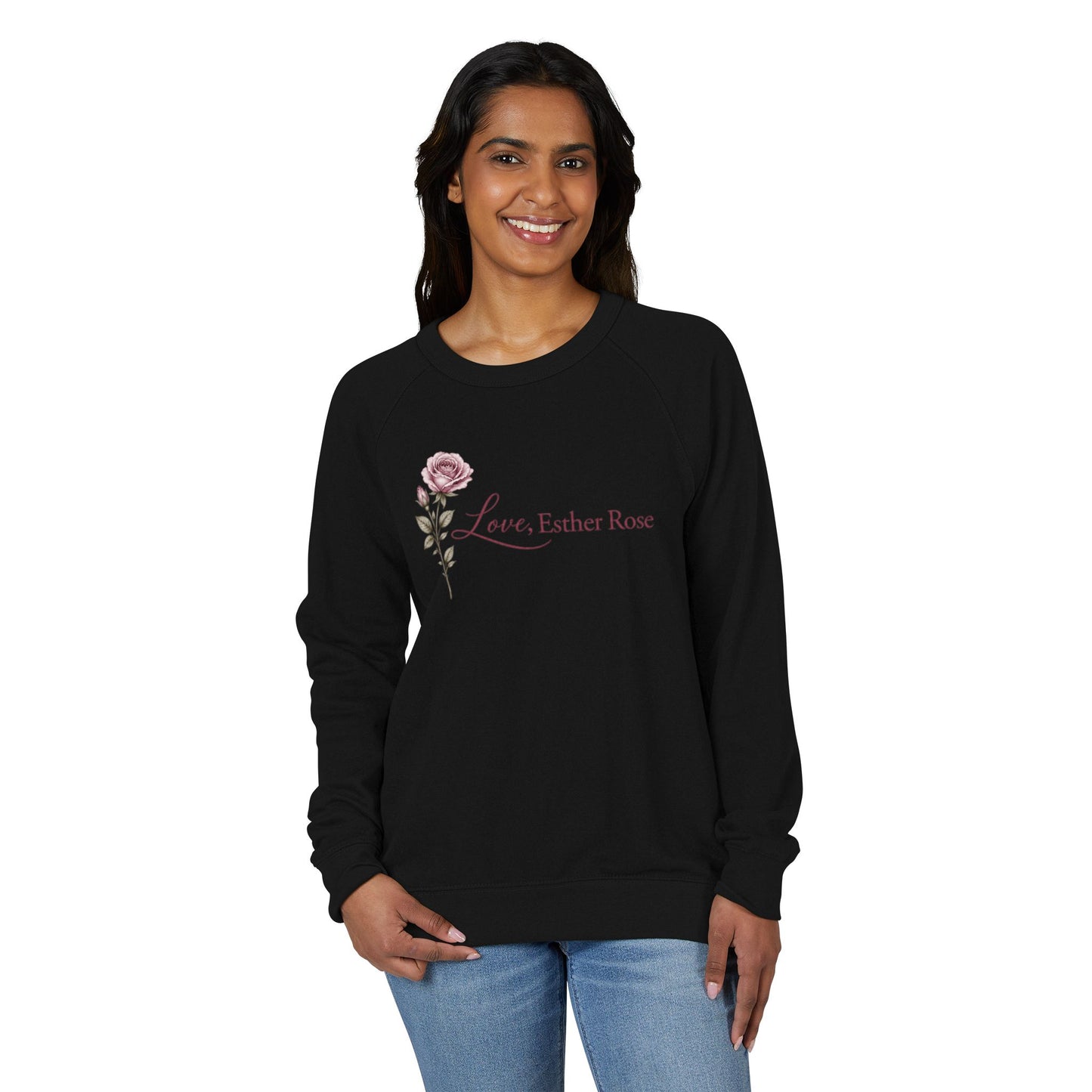 Love, Esther Rose Signature Crewneck Sweatshirt – Feminine Floral Boutique Pullover