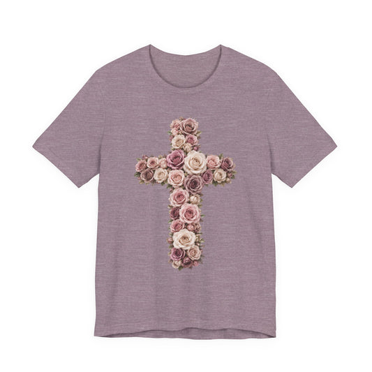 Esther Rose Floral Cross Tee