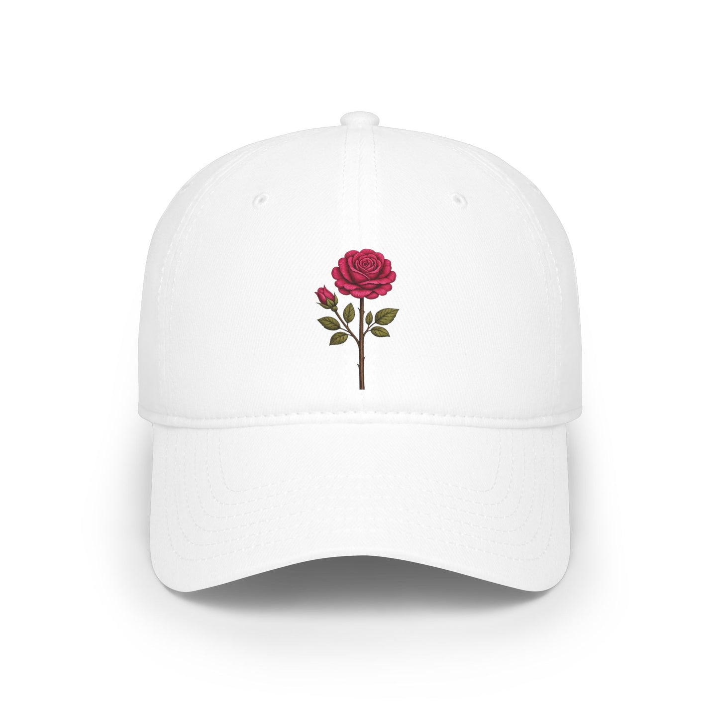 Signature Rose Embroidered Hat