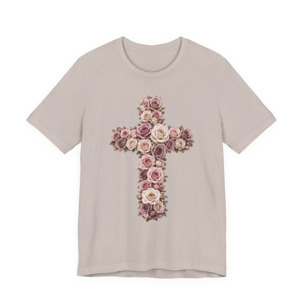 Esther Rose Floral Cross Tee