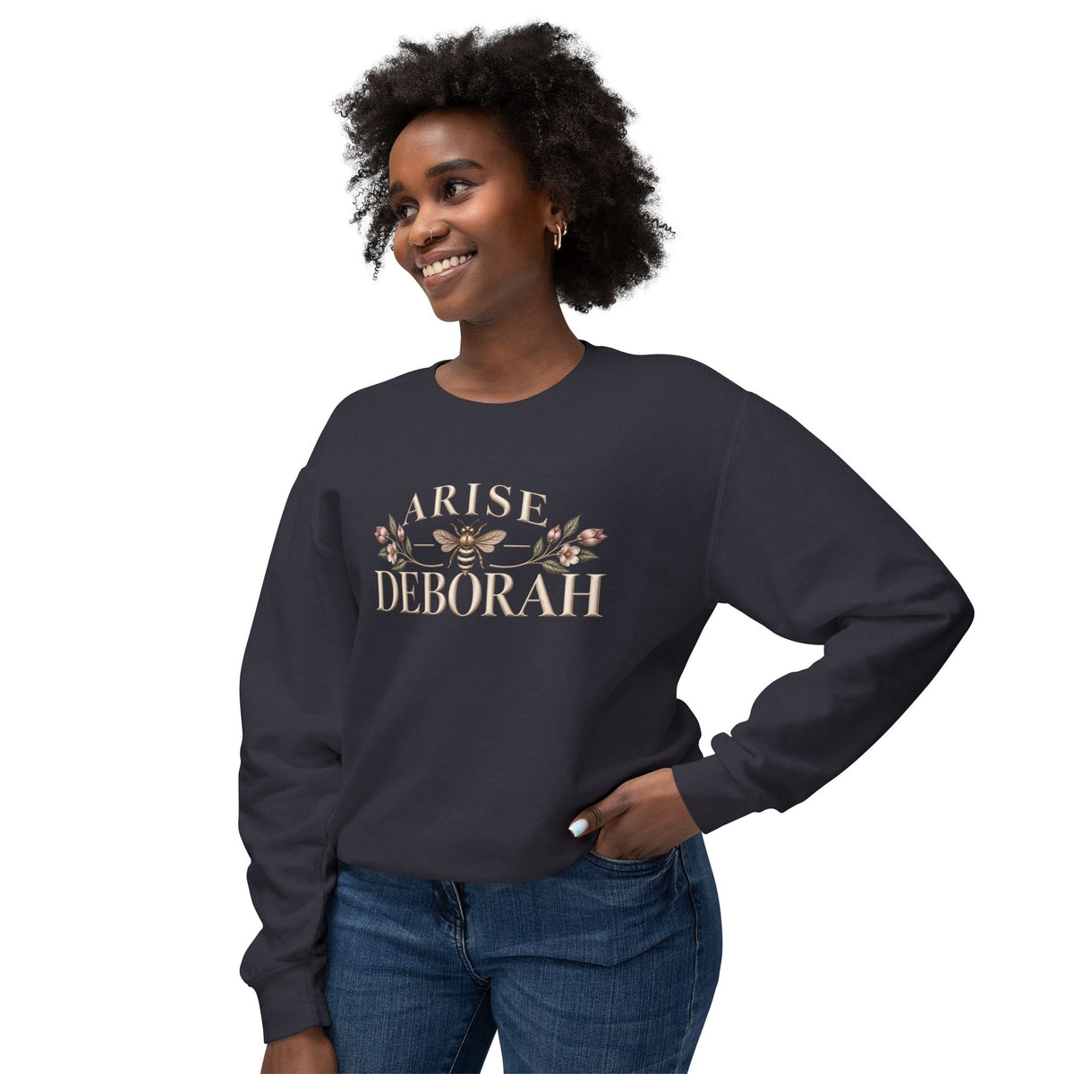 Arise, Deborah Women’s Garment-Dyed Crewneck Sweatshirt