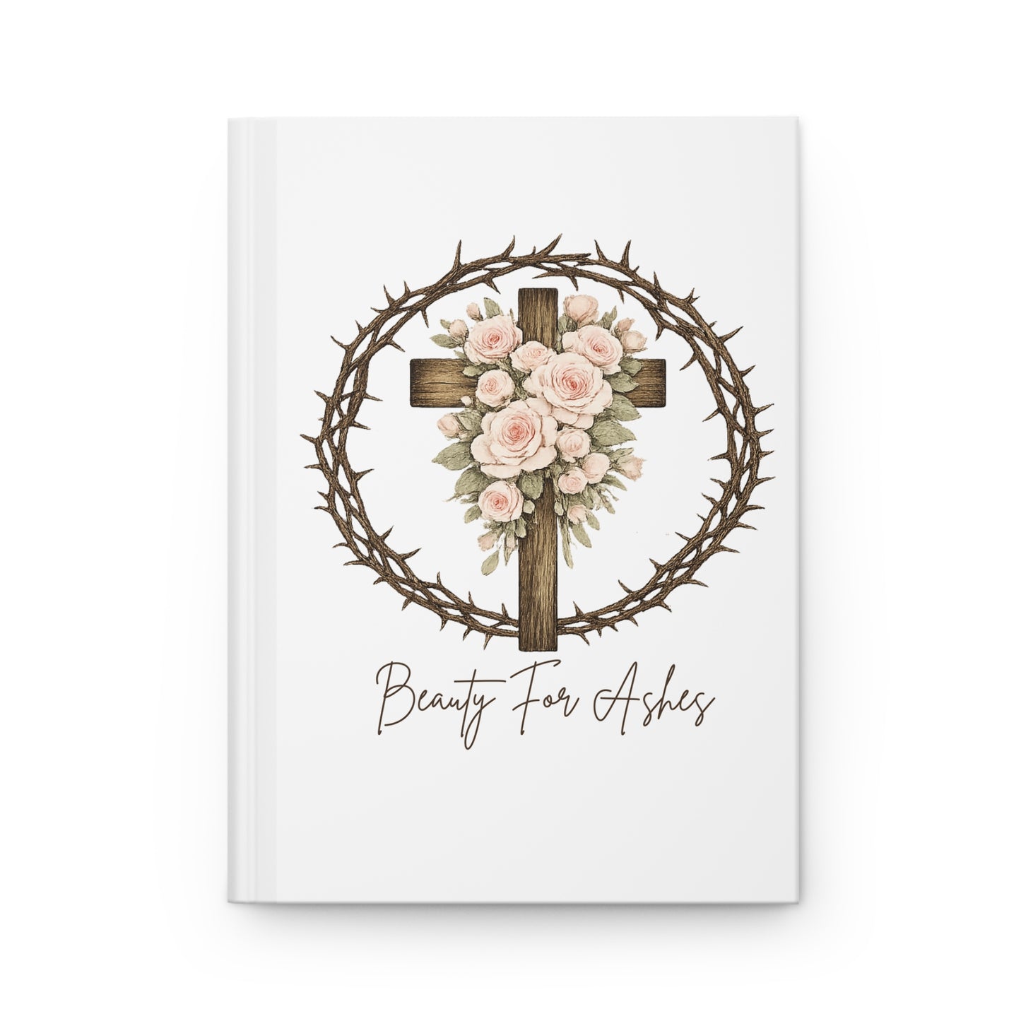 Beauty For Ashes Christian Journal | Floral Cross Notebook | Faith-Based Gift for Women | Inspirational Scripture Journal | Isaiah 61:3