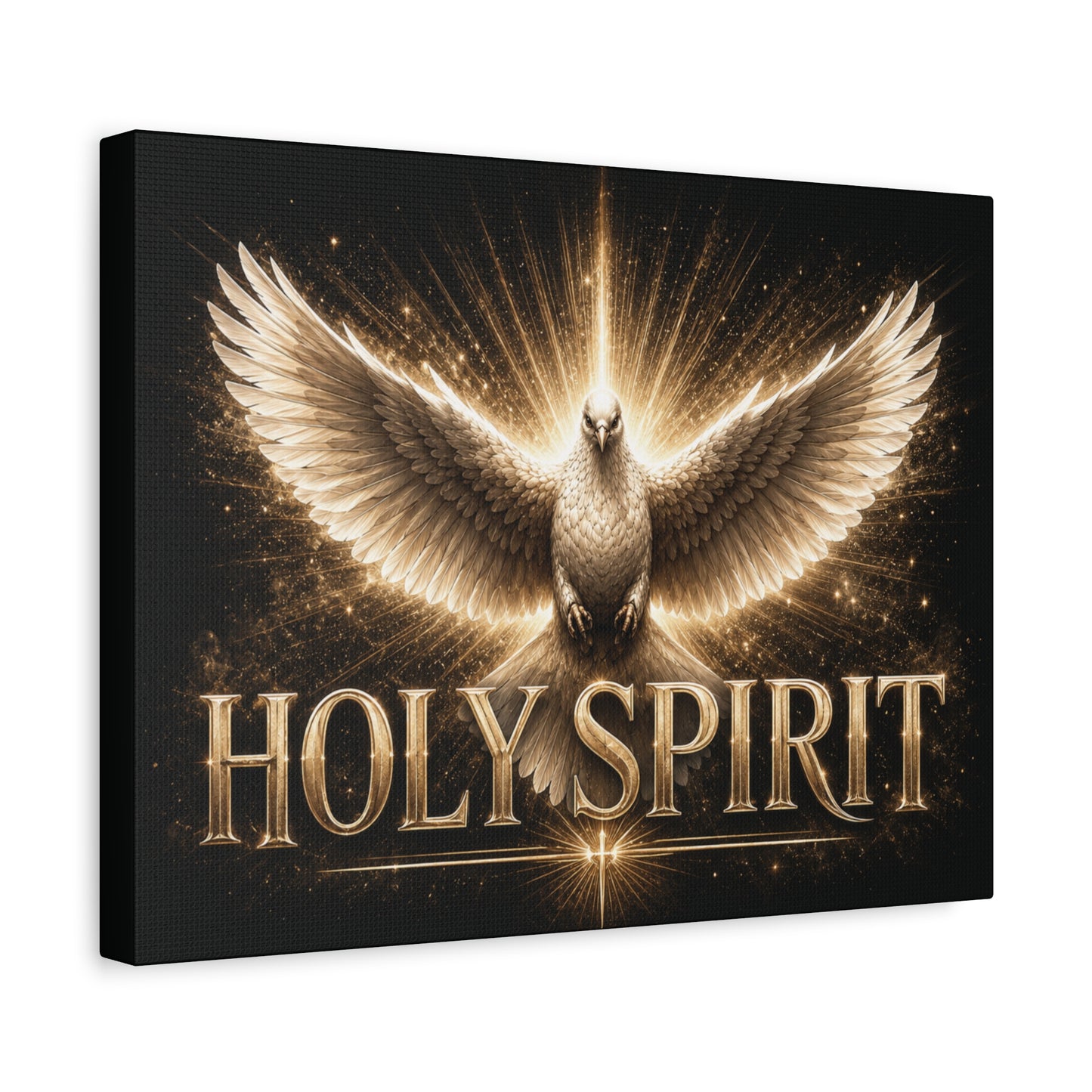 Holy Spirit Dove Canvas | Christian Wall Art | Neutral Faith Home Décor