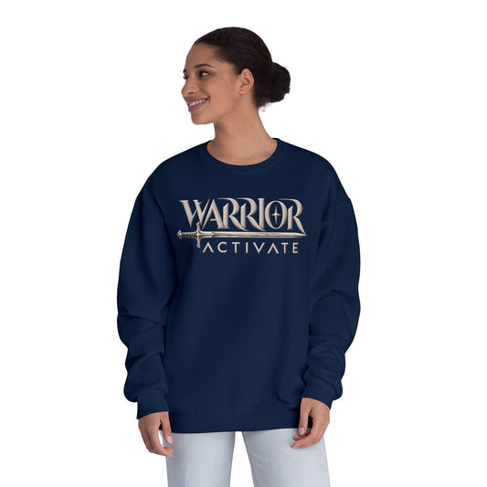 WARRIOR ACTIVATE™ Unisex Statement Sweatshirt | Black + Maroon