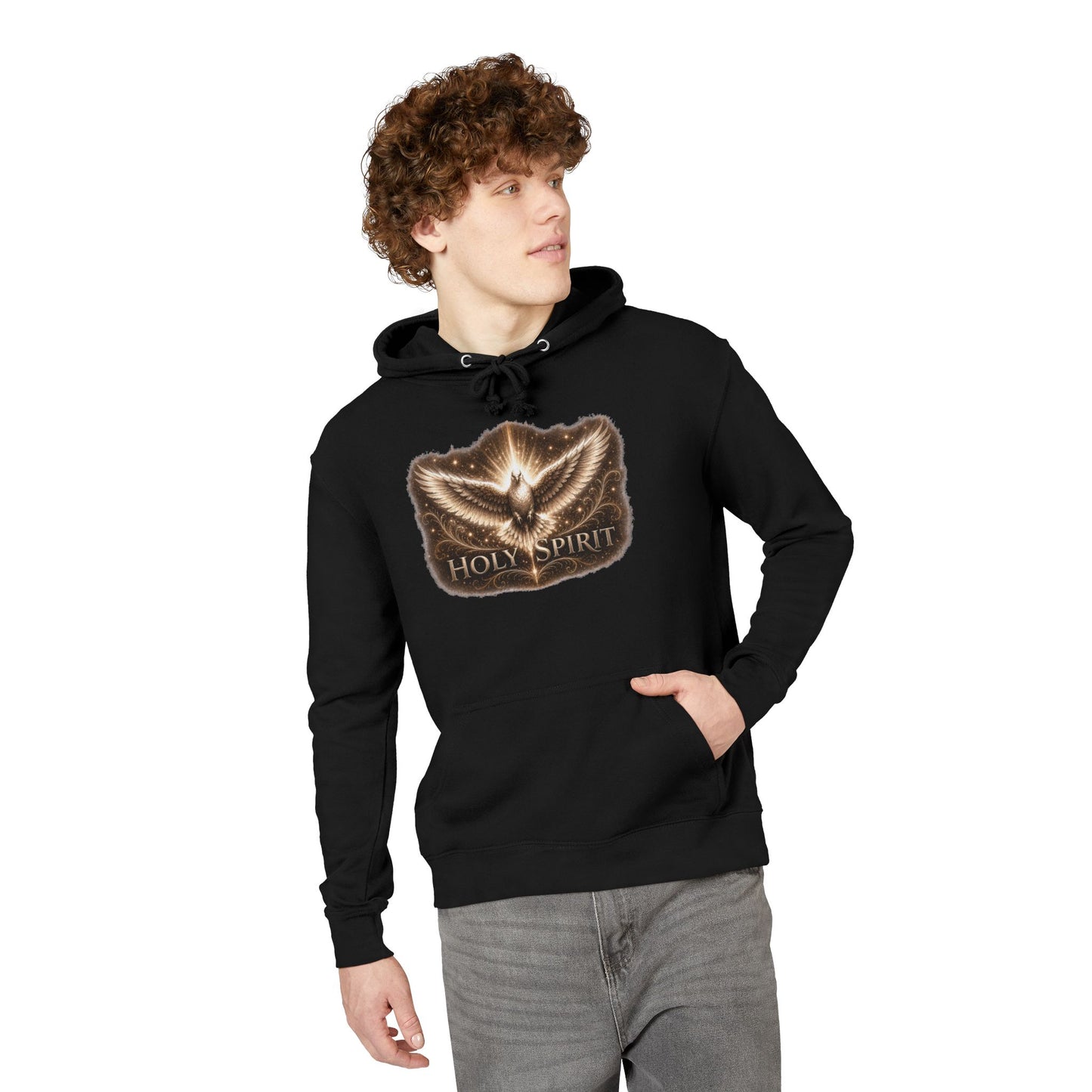 Holy Spirit Unisex Hoodie | Christian Hoodie | Gold dove sweatshirt