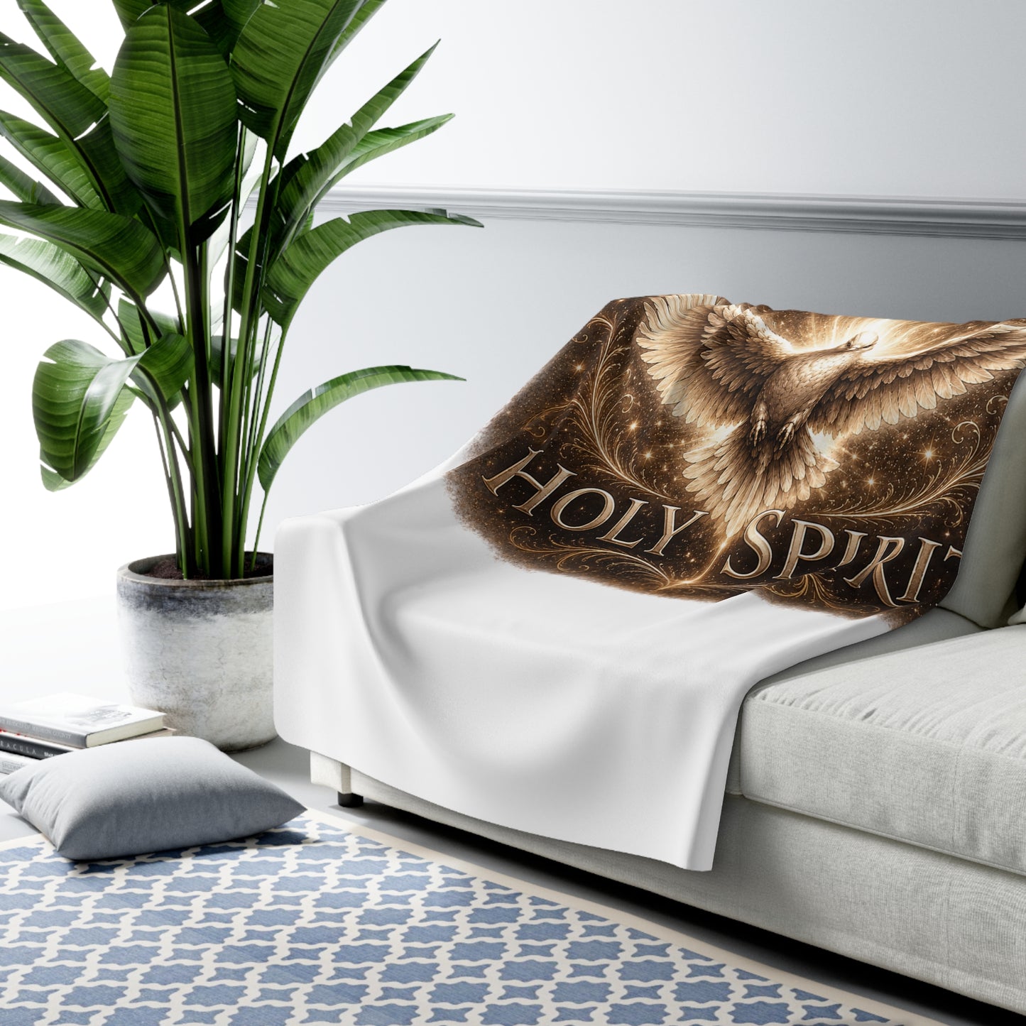 Holy Spirit Blanket – Christian Sherpa Throw (Faith-Based Gift, Inspirational Home Decor, Cozy 60x80 Blanket)
