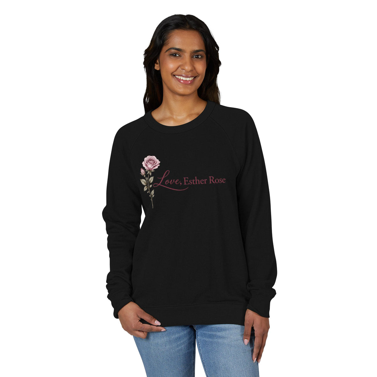 Love, Esther Rose Signature Crewneck Sweatshirt – Feminine Floral Boutique Pullover