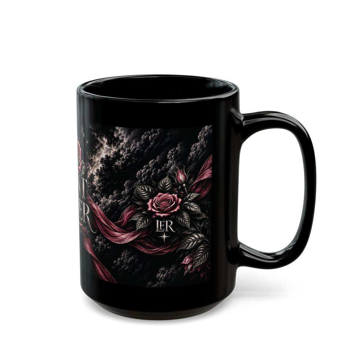 GIANT SLAYER | Luxury Christian Black Ceramic Mug – 11 oz & 15 oz