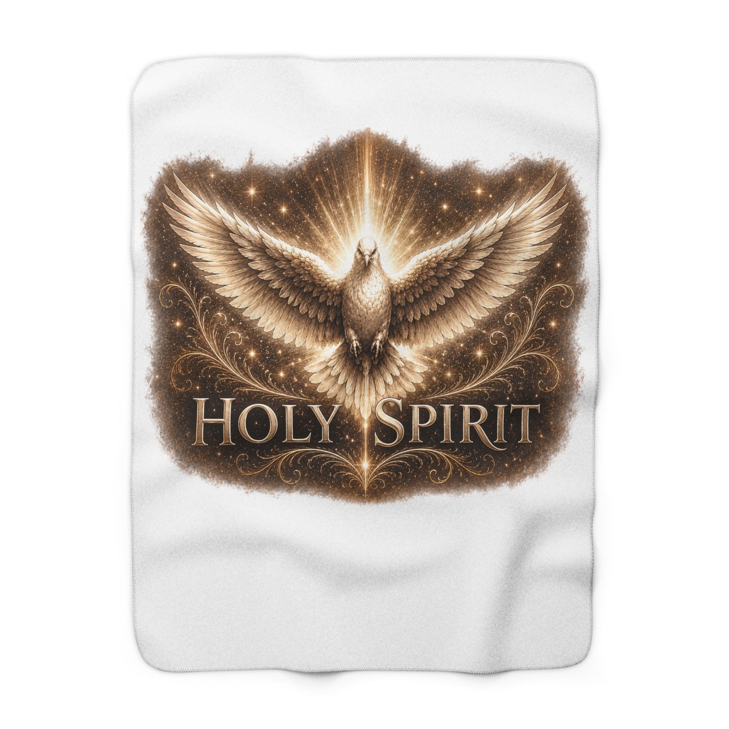 Holy Spirit Blanket – Christian Sherpa Throw (Faith-Based Gift, Inspirational Home Decor, Cozy 60x80 Blanket)