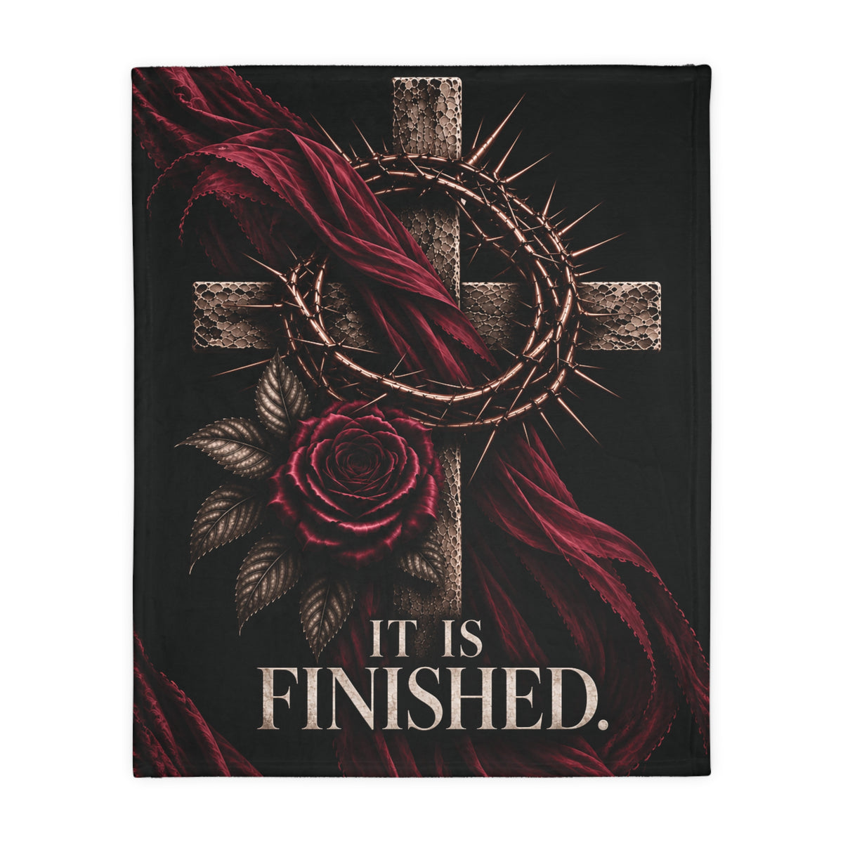 IT IS FINISHED. | Double-Sided Velveteen Blanket