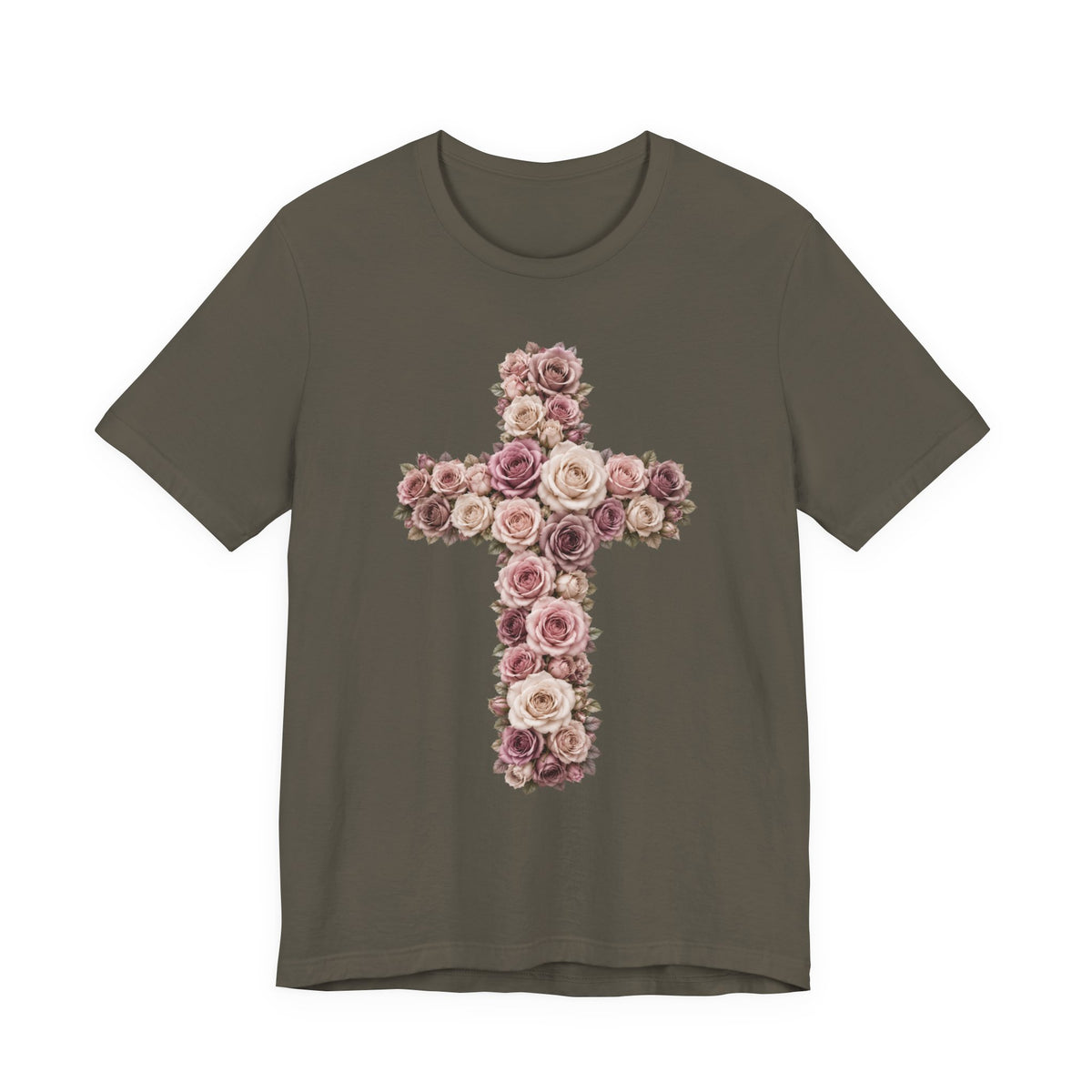 Esther Rose Floral Cross Tee